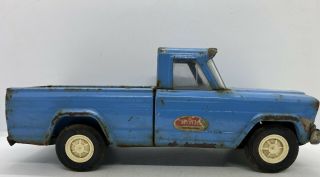 Old Pa.  House Find Vintage 1960’s Blue Tonka Toys Jeep Pickup Truck Toy
