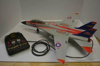 Vintage " Bright " F14 Tomcat Flight Simulator Jet Tomcat Airplane Toy Remote