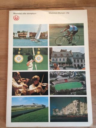 Official Booklet Olympic City Games Montreal 1976