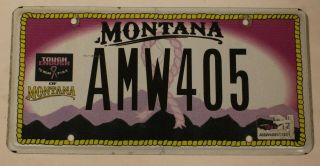 Montana License Plate Tough Enough To Wear Pink Specialty