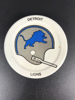 Vintage 1971 Nfl Gatorade Cap/lid - Detroit Lions