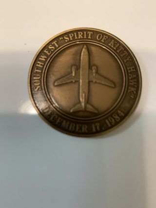 Southwest Airlines Challange Coin Spirit Of Kitty Hawk