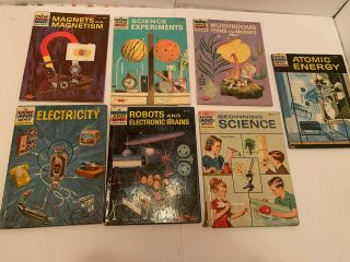 7 Vintage How And Why Wonder Books Robots And Electronic Brains Atomic Energy