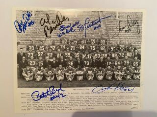 Buffalo Bills 1966 Team Photo Autographed Afl Champions Shape