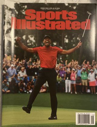 Tiger Woods Sports Illustrated April 22 - 29,  2019 No Label