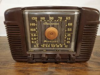 Crosley Model 66ta Antique Bakelite Am/ Short Wave Radio 1946