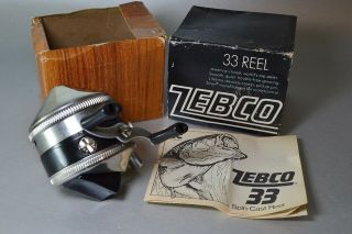 Vintage Zebco 33 Fishing Reel Box Dated 9/76