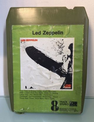 Vintage 8 Track Stereo Tape Cassette Cartridge - Led Zeppelin