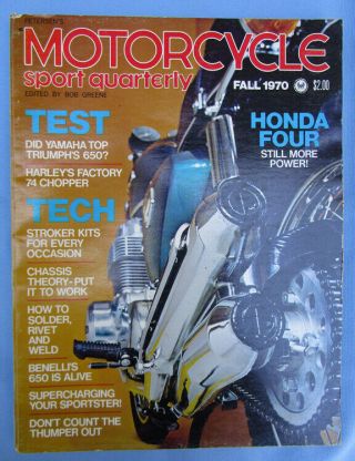 1970 Motorcycle Sport Book Racing Honda Cb750 Benelli Yamaha 650 71 Buyers Guide