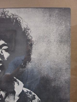 Vintage Black and White Poster Jimi Hendrix Guitar Rock n ' Roll 1960 ' s Inv G1265 2