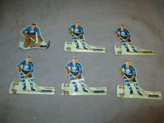 6 Vintage Toronto Maple Leafs Table Top Hockey Game Metal Tin Players