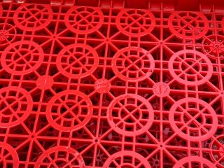 10 VINTAGE COCA COLA / COKE RED PLASTIC STACKABLE CRATES / TRAYS / CARRIERS 2
