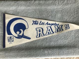 Vintage Los Angeles Rams Pennant Circa 1960s - Nfl Football