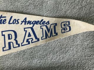 Vintage Los Angeles Rams Pennant Circa 1960s - NFL Football 2