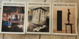 (3) Vintage Architectural Digest Magazines Sep 1977,  May 1978,  March 1979