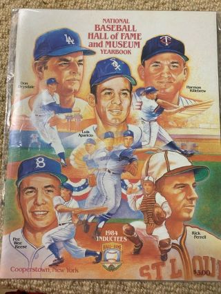 1984 National Baseball Hall Of Fame Yearbook Harmon Killebrew Pee Wee Reese -