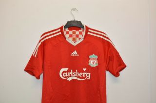 Adidas Liverpool Fc Vintage Carlsberg Gerrard Home Shirt (2008 - 2010) Size Medium