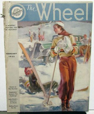1933 Studebaker Wheel Feb Issue Commander Lake Placid St Regis Brougham Rio Pres