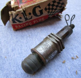 Nos Vintage Klg Smiths Motorcycle Motor Car Racing Spark Plug Klg 689 1940s 50s