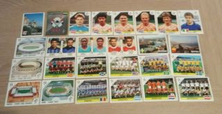 Panini Italia 90 Italy 1990 World Cup Football Vintage Stickers X26 Cut Out Only