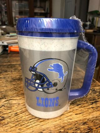 Rare Vint.  Aladdin Detroit Lions Nfl 7 - 11 Insulated Mug Cup Thermos