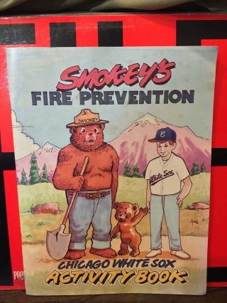 Chicago White Sox Smokey’s Fire Prevention Activity Book Gorgeous