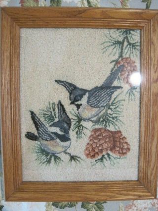 " Chickadees " (pearl Mcgown Pattern) Vintage 