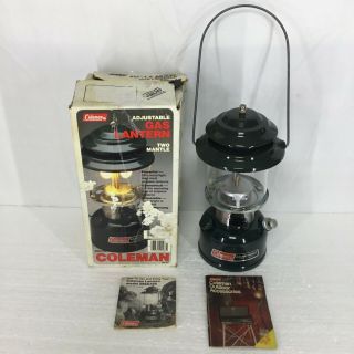 Vintage Coleman 288a700 Two Mantle Gas Lantern 1989