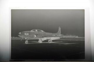 Vintage Aircraft Negative - Lockheed T - 33 Mk.  Iii " Silver Star " - 21618