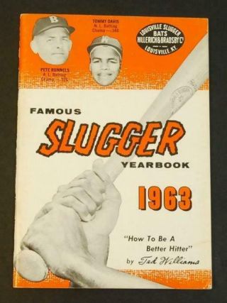1963 Louisville Slugger Famous Sluggers Yearbook Mickey Mantle,  Mays,  Aaron