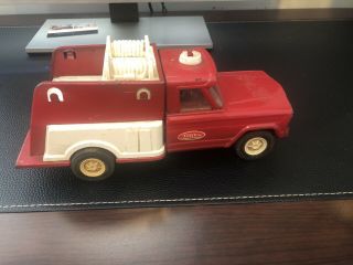 Vintage 1970’s Tonka Red And White Fire Truck