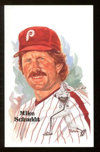 Mike Schmidt 1996 Perez - Steele Postcard Not Signed 6256/10000 Phillies Nmt 56758