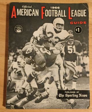 The Sporting News 1966 American Football League Guide Book