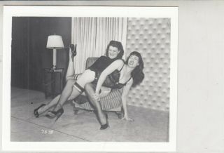 Vintage Risque B/w Photo Sexy Betty Page - Spank - 4x5 Irving Klaw