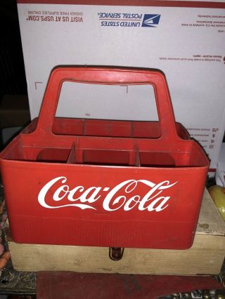 Vintage Plastic Coke Coca Cola Bottle Carrier 6 Pack