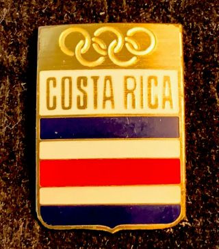 Noc Costa Rica 1980 Moscow 1984 Los Angeles Olympic Games Pin