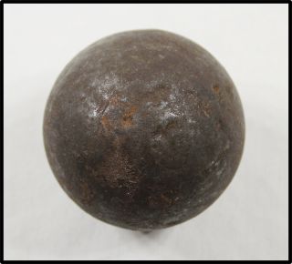 Antique Revolutionary War Cannon Ball 2.  5 Inches 2.  9 Pounds South Carolina Look