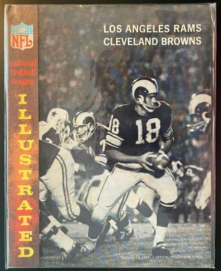 1964 Los Angeles Rams Vs Cleveland Browns Football Program - Jim Brown