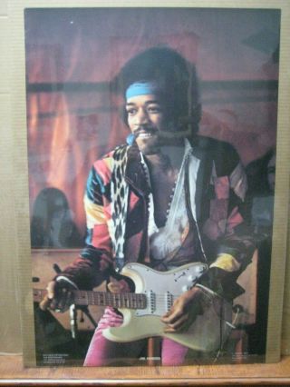 Vintage Poster Jimi Hendrix Guitar Rock N 