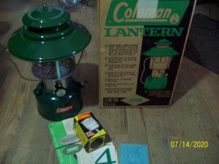 Coleman Lantern 228 - F195 With Funnel,  Box,  Papers; Mantles Oct.  1963