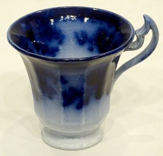 1840 ' s ANTIQUE Victorian FLOW BLUE Tea Coffee Punch POSSET CUP / Unidentified 2