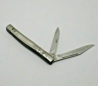 Vintage 851de Diamond Edge Imperial 2 Blade Folding Pocket Knife Usa (e9)