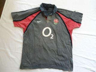 Vintage England Nike Rugby Jersey Shirt Size Xl