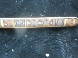 Vintage Art Deco Gold And Black Pin/brooch.  Gift Box.  P172