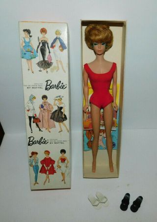Vintage Teen Age Fashion Barbie Stock 850 Ash Blonde Bubble Cut W/ Box