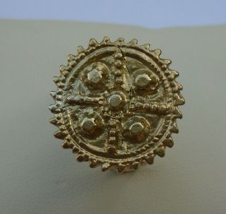 Wonderful Ancient Roman/byzantine Gold Gilded Ring Wearable,  22,  7g