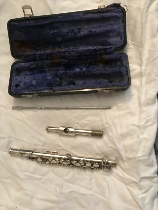 Vintage Armstrong Elkhart 40 Silver Piccolo Flute