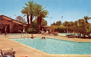 Palm Desert California Country Club Pool View Vintage Postcard K52652