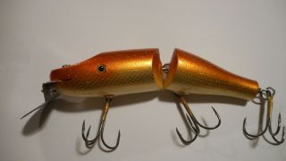 Creek Chub Striper Pikie / Orange Gold Flash Wood/ 6800 Big Lip