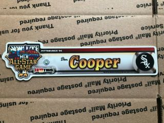 2006 All Star White Sox Don Cooper Game Locker Room Name Plate Tag Pirates